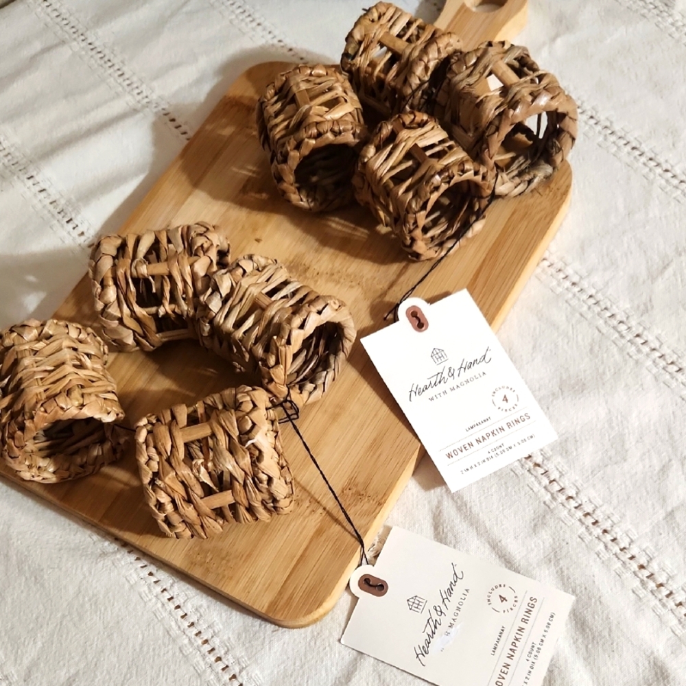 HEARTH&HAND WOVEN NAPKIN RINGS